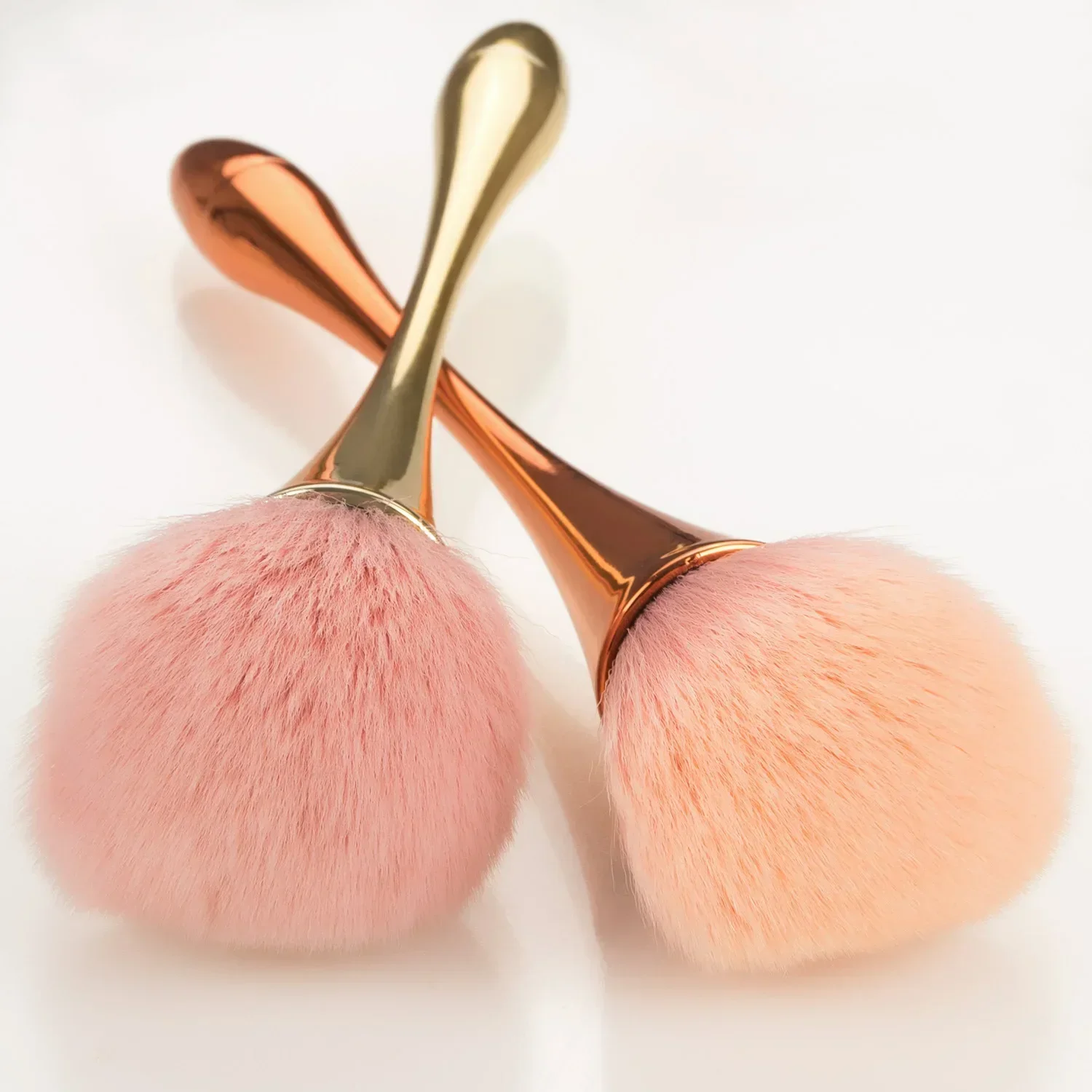 Brocha para colorete en polvo de oro rosa, brocha de maquillaje profesional, cosmética grande para cara, brocha colorete, herramienta de maquillaje