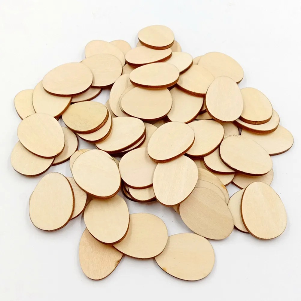 

50Pcs 50Mm Egg Shape Wood Cutouts Unfinished Wood for Craft DIY Decorations Signs Tags Wall Art Nursery Holiday