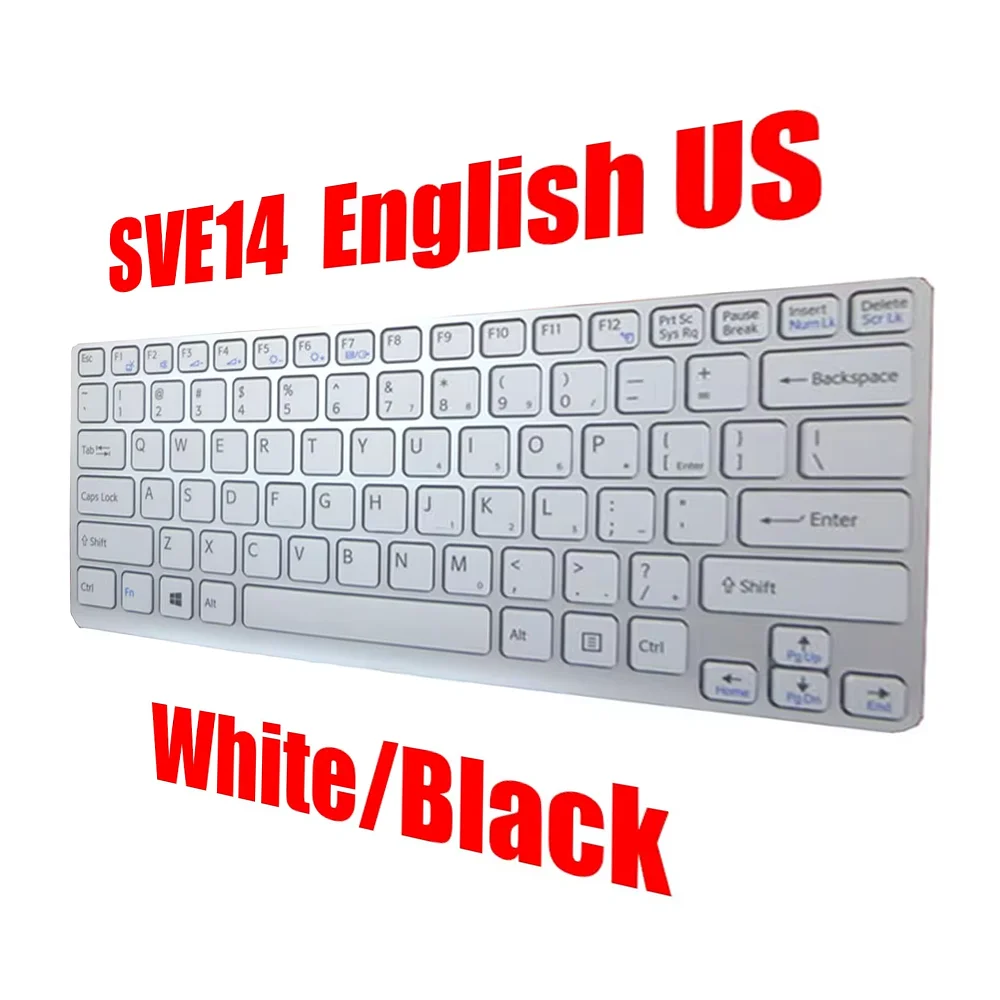 

Laptop Keyboard For SONY SVE14 MP-11K83US-886 MP-11K83T0-8861 149024361TH 9Z.N6BSF.N01 149145511US English US With Frame New