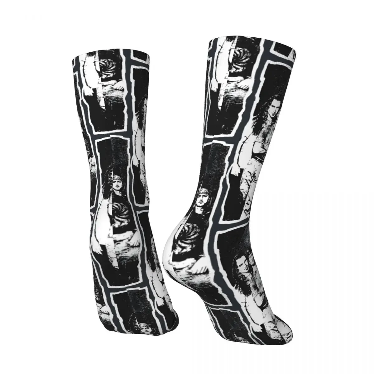 Retro 90S Grunge Men's compression Socks Unisex Utero Harajuku Pattern Printed Novelty Crew Sock