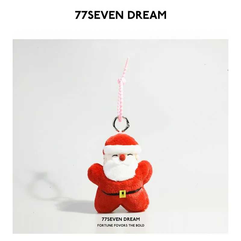 

Санта-Клаус сумка-книга кулон милая плюшевая кукла автомобильный брелок милая атмосфера Рождественская елка подарок