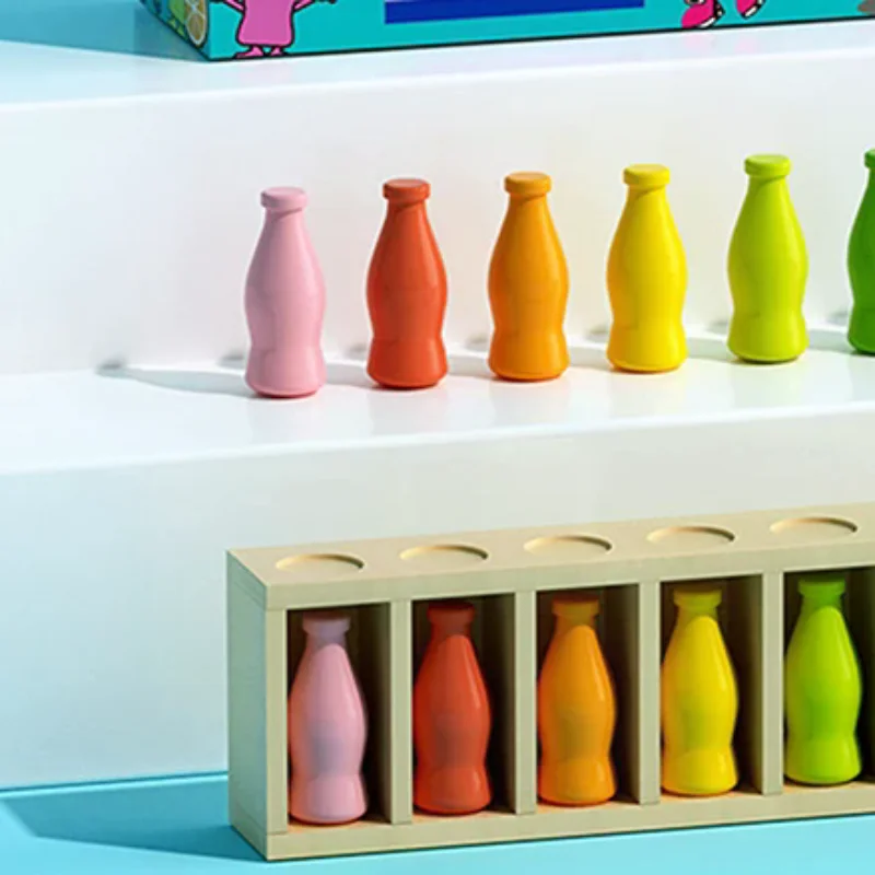 ชุดเกมปริศนาขวดจับคู่สี 20 สี เกมฝึกความจำและตรรกะ เกมกระดานกลยุทธ์ ของขวัญสำหรับงานปาร์ตี้ ฮาโลวีน และคริสต์มาส