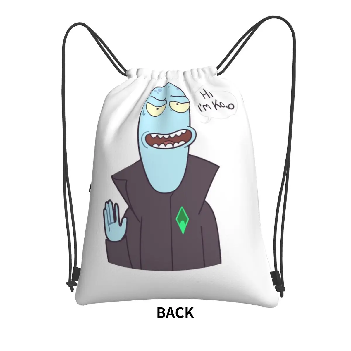 Cartoon Solar Opposites Funny Korvo Backpacks Multi-function Drawstring Bags Sports Bag Book Bags for Travel School