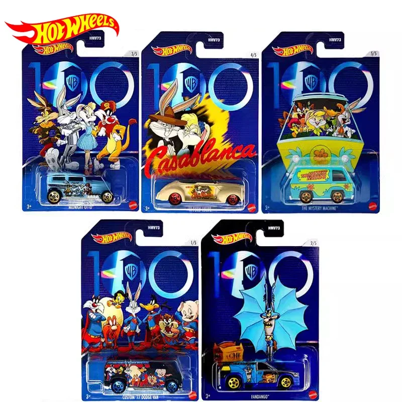 Originale Hot Wheels Auto 100 Anni WB Veicolo 1/64 Pressofuso Fandango Mistero Macchina 77 Dodge Van 40 Ford Ragazzi Giocattoli per I Bambini