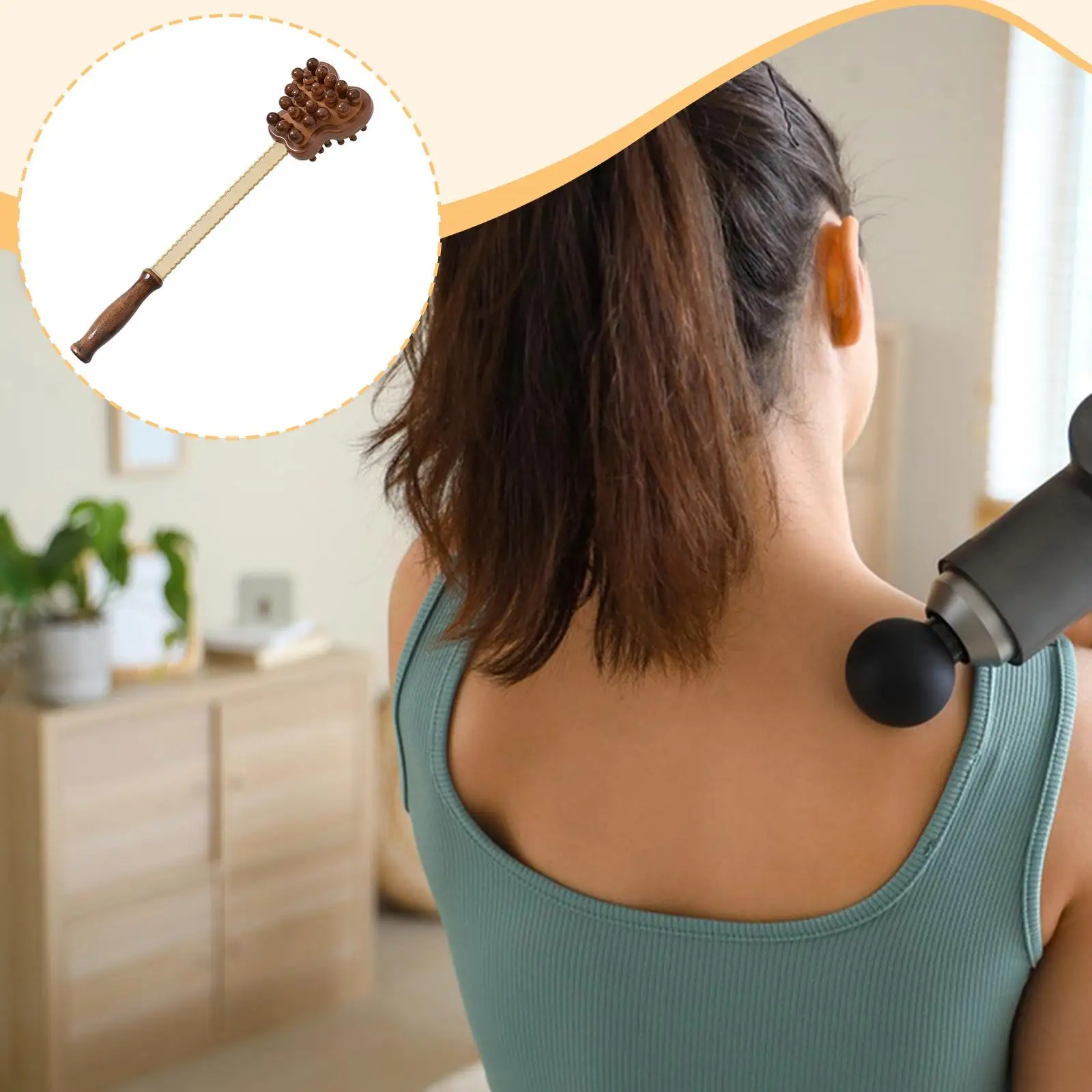 

Massage Hammer Body Relaxation Massager Tickle for Office Home Full Body