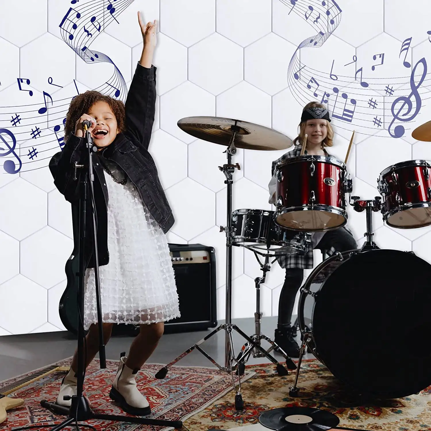 جديد 18 حزمة لوحات صوتية ذاتية اللصق لوحات حائط عازلة للصوت 12X10X0.4 بوصة لوحة معالجة صوتية للمكتب المنزلي