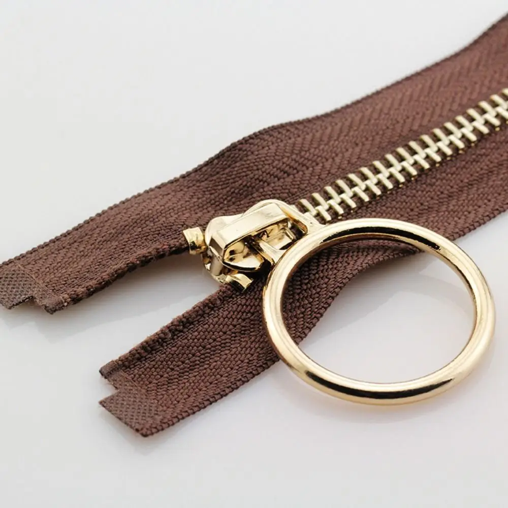 New 70/90cm Metal Zipper #5 Copper Zipper Teeth Jacket Long Zips Heavy Duty Open End Wide Zipper for Coats Jackets Sewing