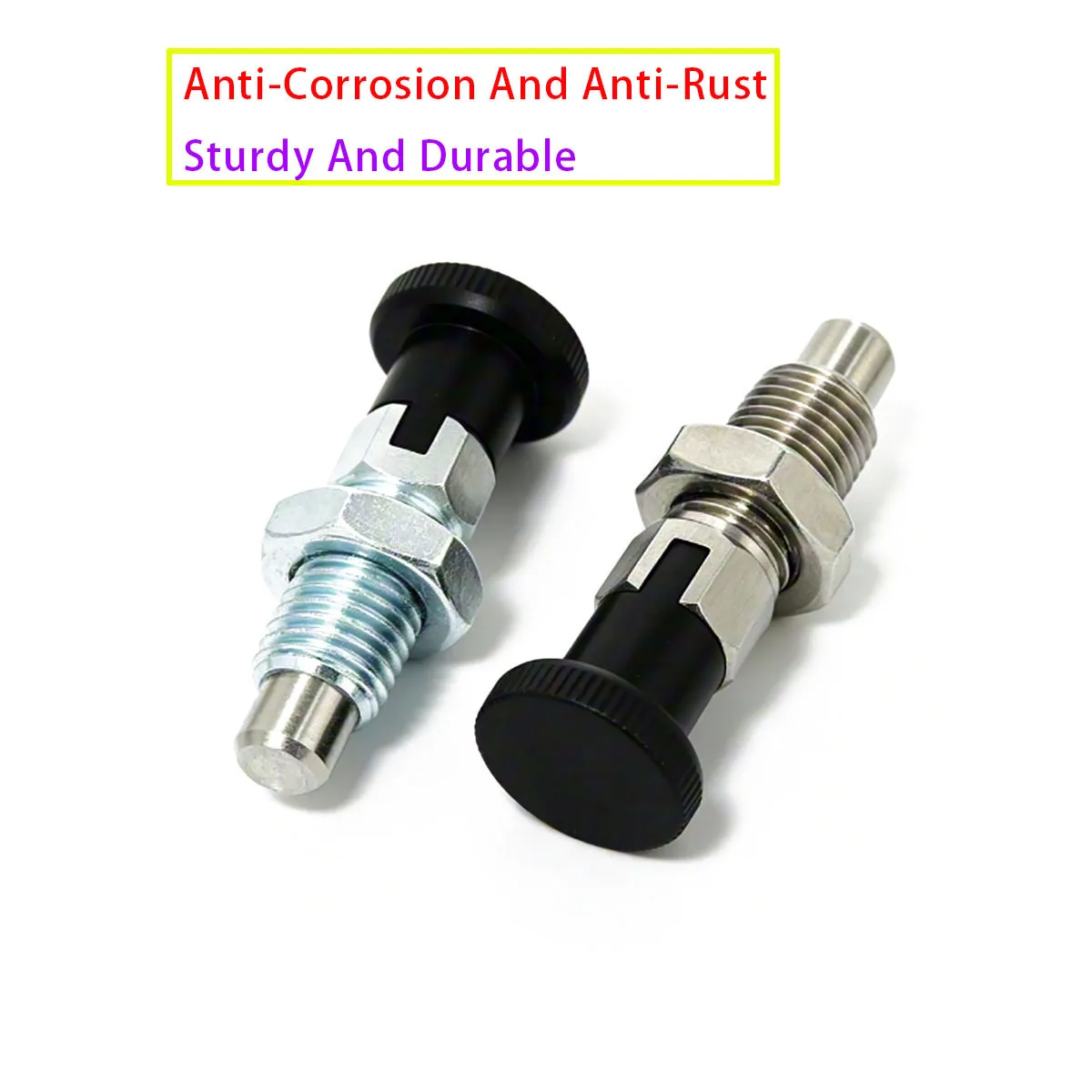 GN717 Galvanized Stainless Steel Spring Index Plunger Knob Lock Pin M6-M16