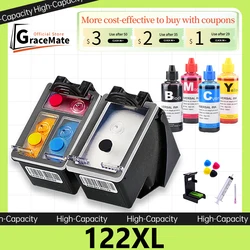 122XL Deskjet 3050a 3051a 3052a 3054a 3055a 3056a 3057a 3059a 3510 3511 Printer Ink Cartridge Replacement for HP 122 XL Hp122