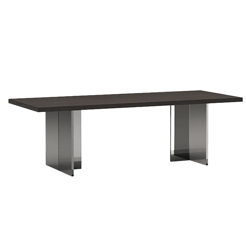 

desk acrylic suspended dining table and chairs antique light luxury solid wood office computer desk modern in the living room