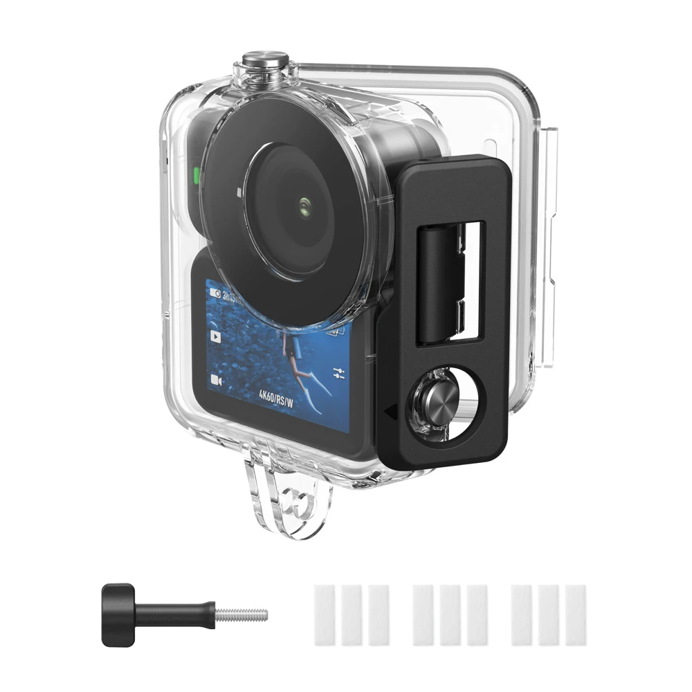 

60M Camera Protective Shell for DJI Osmo Nano Waterproof Transparent Tempered Glass PC Sports Camera Cover