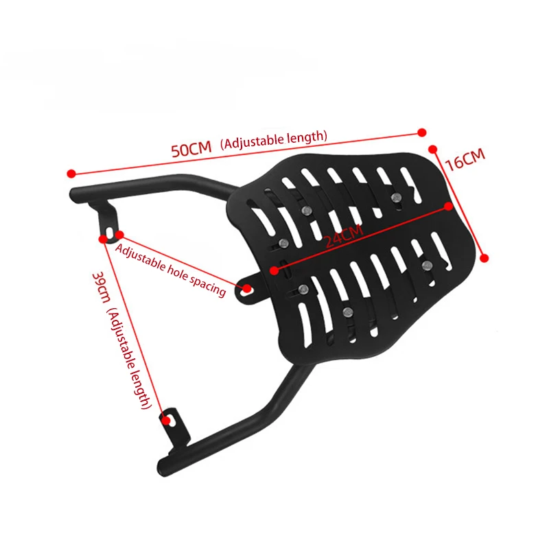 Motorcycle Rear Luggage Rack Iron Tail Case Bracket Extender Carrier Multifunction Luggage Storage Rack Rear Fender Rack