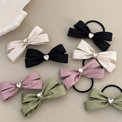 Hair clips for girls women pin korean accessories bow rhinestone school barrette vintage popular 2024 kawaii fashion ribbon new