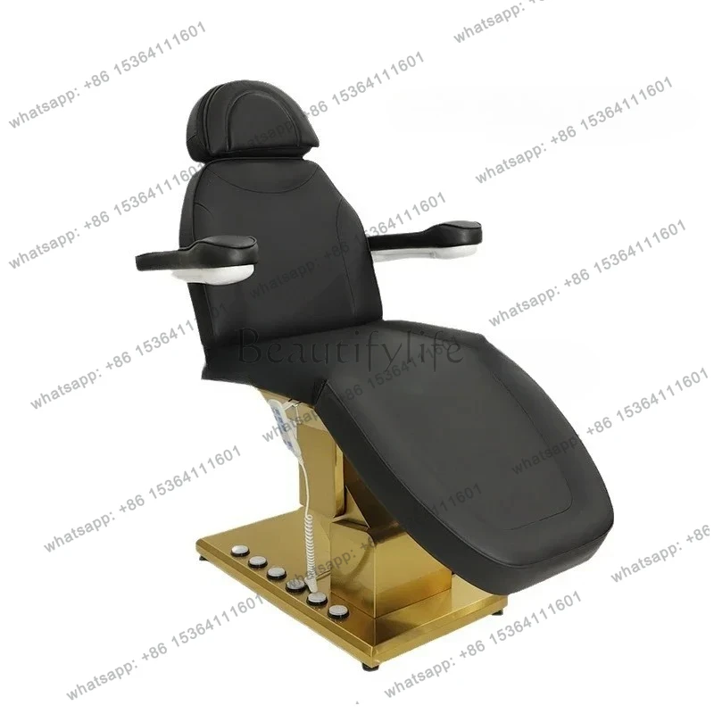 

High-end electric beauty bed Stainless steel massage beauty micro-plastic surgery medical pattern embroidery bed