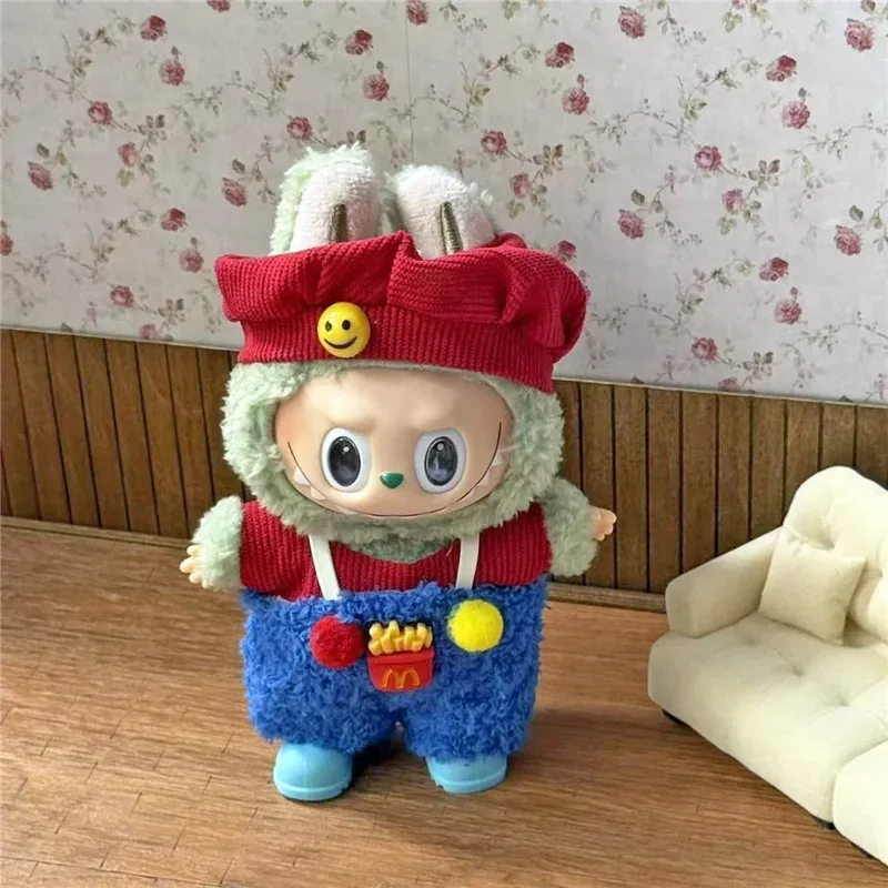 لدمية لابوبو ملابس العمل الوجبات السريعة المقلية كولا مجموعة الزي الملابس موضة أحذية القهوة الملابس الجلوس سلسلة الحفلات الملحقات