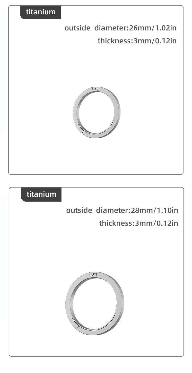 Titanium Alloy Quick Release Keychain Ring Buckle Waist Belt Buckle Quick Hanging Buckle Keyring Outdoor Tool EDC