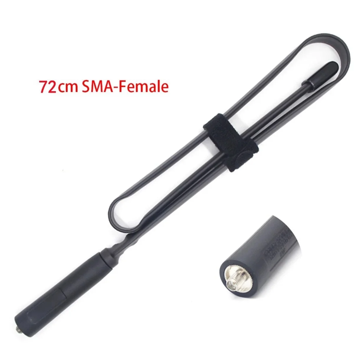 Walkie Talkie Foldable CS Antenna SMA-Female Dual Band for BAOFENG UV5R Radio Accessories 136-174 400-520(MHz)72cm