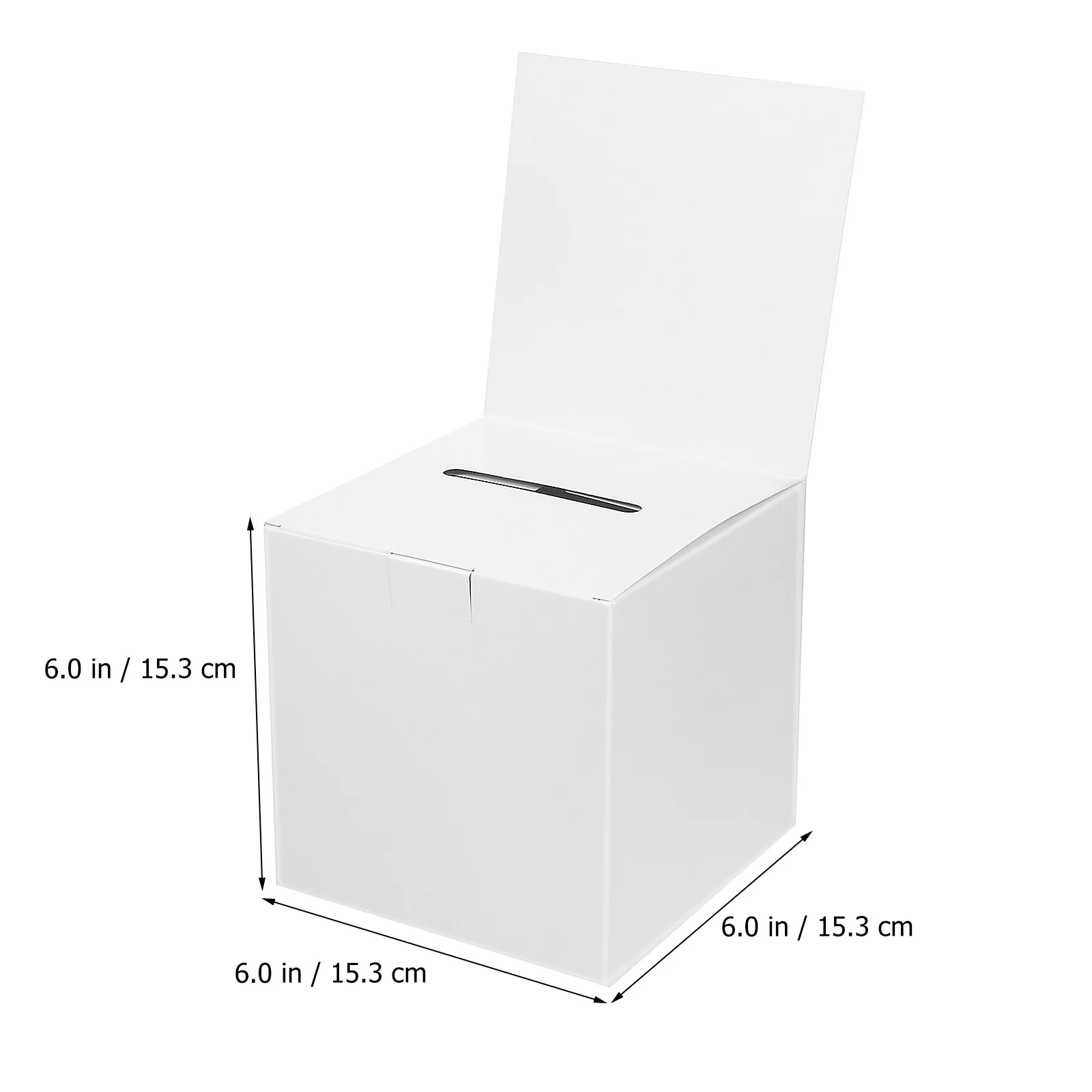 6 Pcs Ballot Box Cardboard Voting Boxes Suggestion Raffle Ticket for Raffles Small