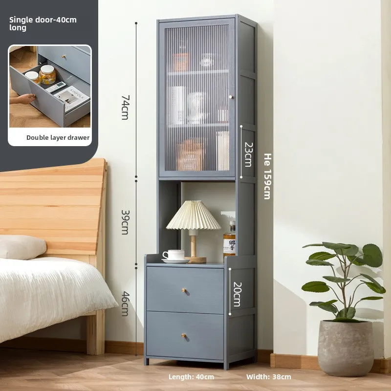 

Multi-functional Simple Modern Small Home Storage Cabinet Locker Shelf Bedroom Cabinet Shelf