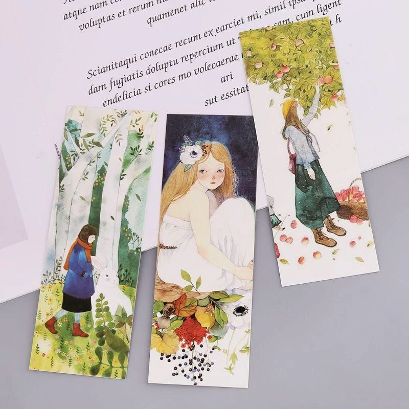 W89c 30pcs Bookmarks bookmarks notes papier