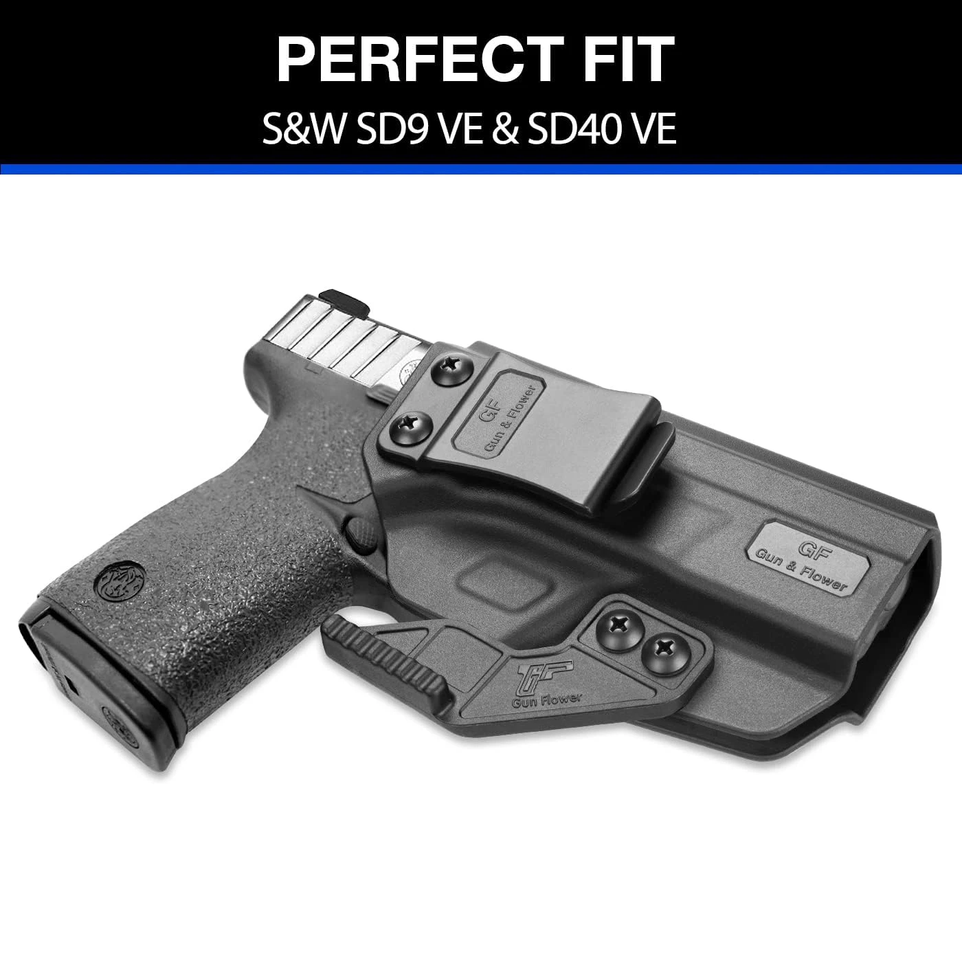 Imagem -05 - Coldre Iwb da S&w Coldre de Polímero com Garra para Transporte Oculto da S&w Sd9 ve e Sd40 ve