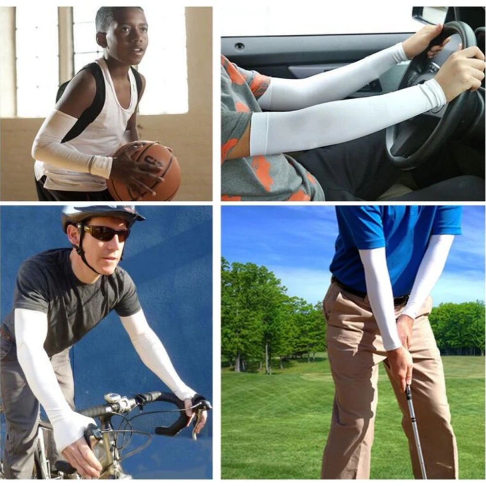 1 PCS UV Sun Protection Arm Sleeves - Tattoo Forearm Covers Anti-Slip for Golf, Running Basketball Football Volleyball Gardening