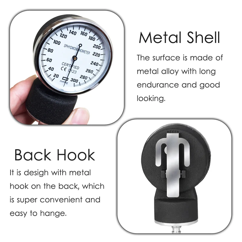 Medical Blood Pressure Monitor Gauge Dial Meter Inflation Ball Replacement Accessory for BP Cuff Arm Aneroid Sphygmomanometer