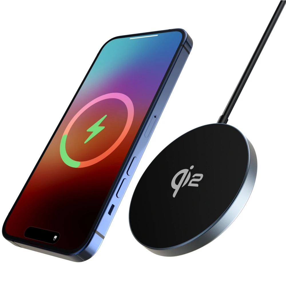 

SIKAI QI2 Magnetic Fast Wireless Charger, For iPhone 15/14/13/12, Compatible with Magsafe