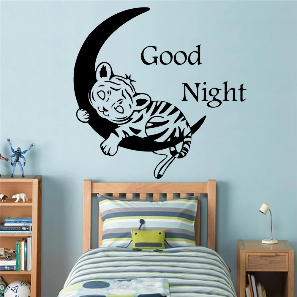 Good night Wall Sticker Wall Decal Sticker Home Decor For Kids Rooms Decoration Vinyl Mural Decal