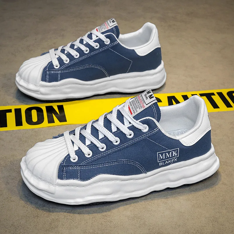 Same Style Thick Soled Canvas Sneakers for Men and Women Spring/summer 2024 Low Cut Casual Sports Sneakers image 4