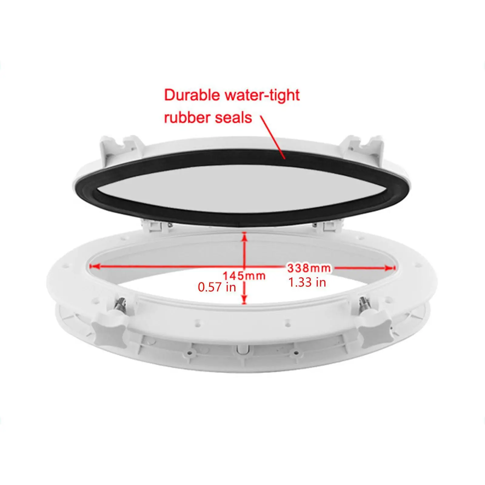 Boat Porthole Window Repair Deck Hardware Cabin Yacht Oval Opening Portlight