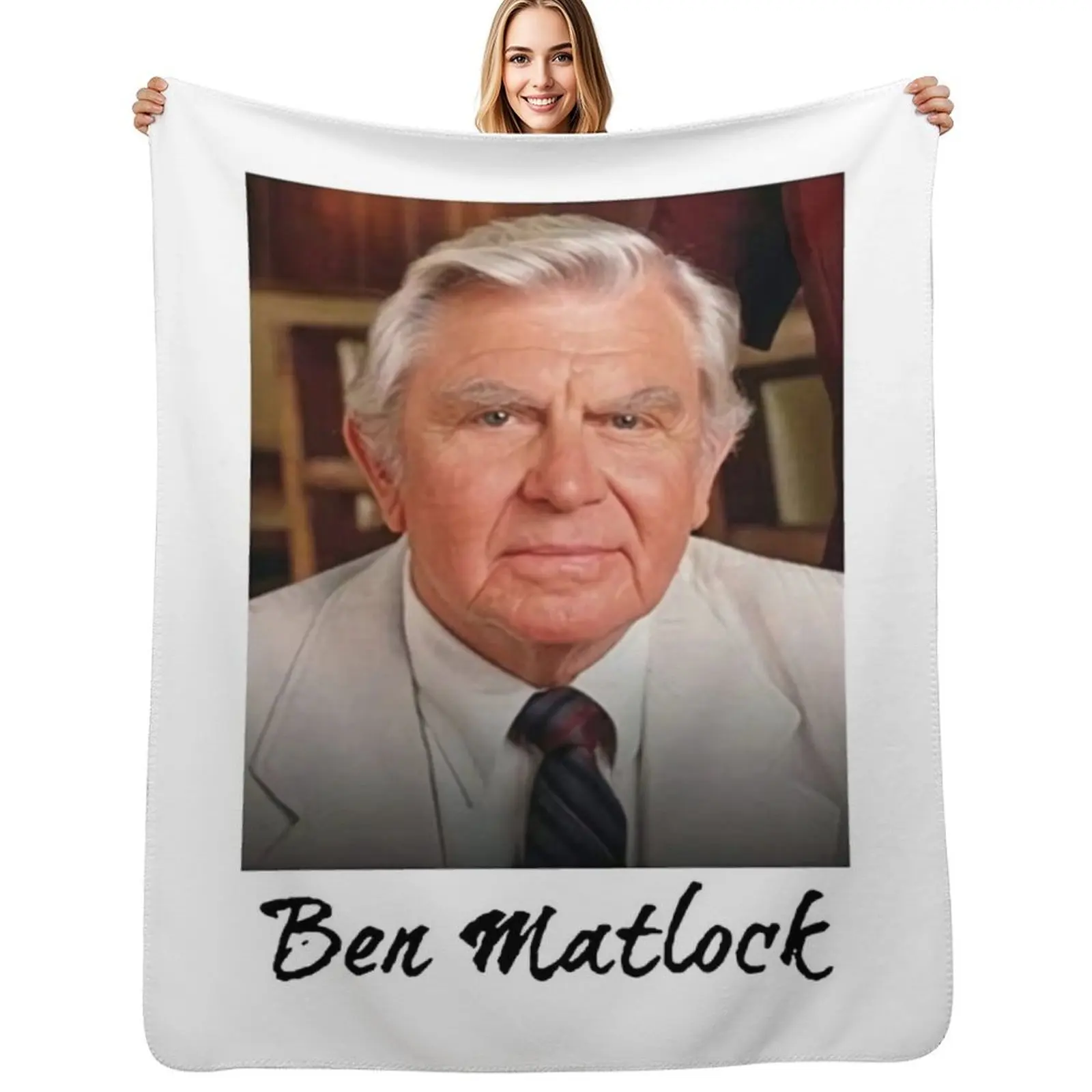 

Cool Ben Matlock Funny Tv Lawyer Drama White Retro Vintage 80'S Sitcom Matlock d Throw Blanket Bed blanket king size