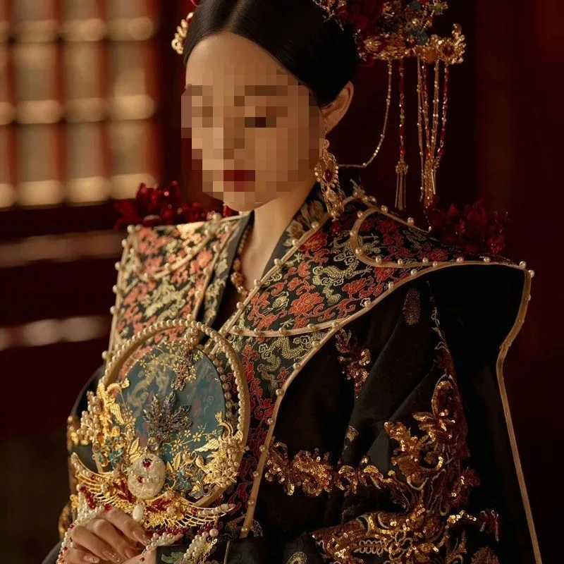 

Ming and Song Dynasty Hanfu Heavy Industry New Chinese-style suit Female phoenix crown princess studio wedding Ming ethnic style