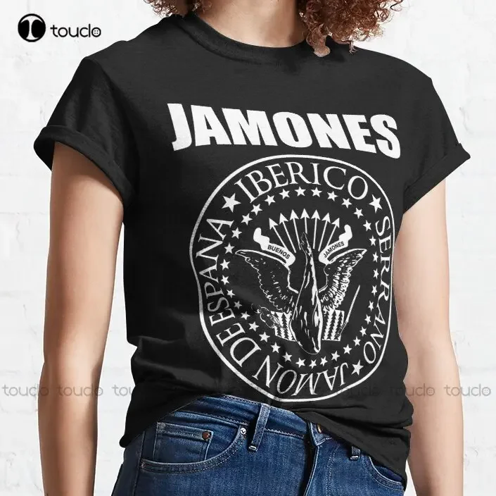 New Buenos Jamones Classic T-Shirt Cotton Tee Shirt Custom Aldult Teen Unisex Digital Printing Tee Shirts Custom Gift Tee Shirt