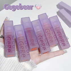 Gege bearing color-holding mirror velvet mist double-layer lip glaze, velvet matte white and long-lasting non-fading lipstick