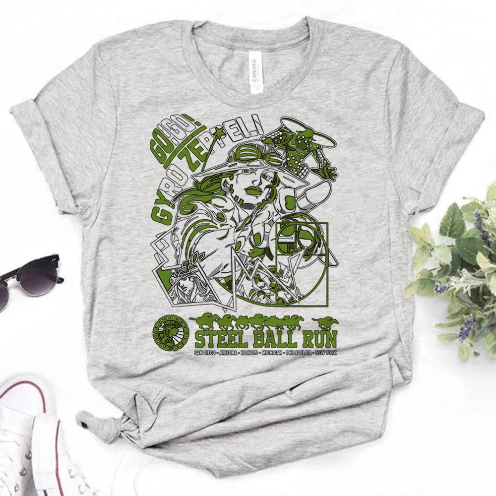 Jojo Bizarre Adventure Gyro Zeppeli top tees shoujo Psychedelic grunge cutecore jojifuku top tees clearance sales manga goth