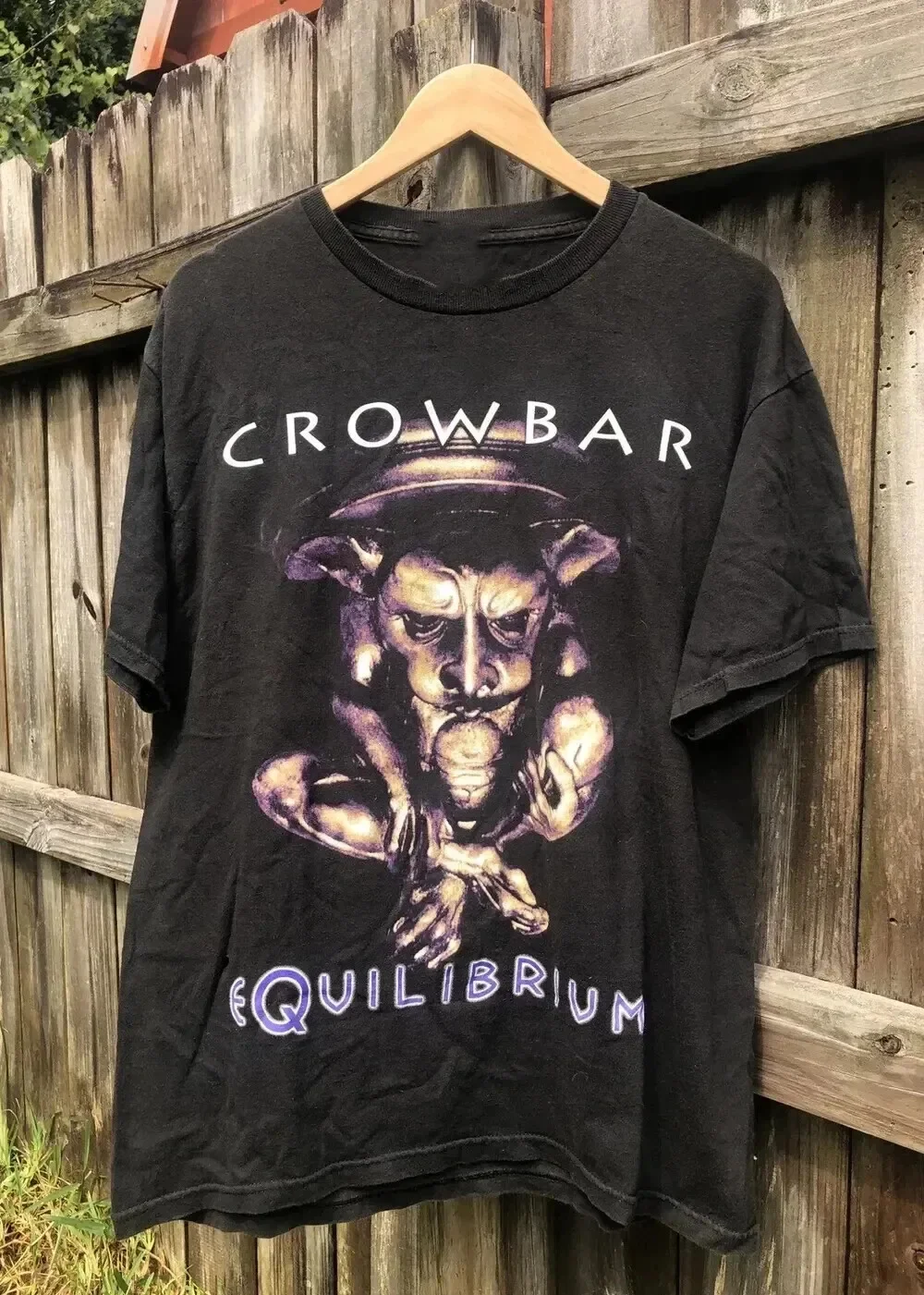 VTG Crowbar Band Equilibrium Tour Cotton Black T Shirt S-5XL