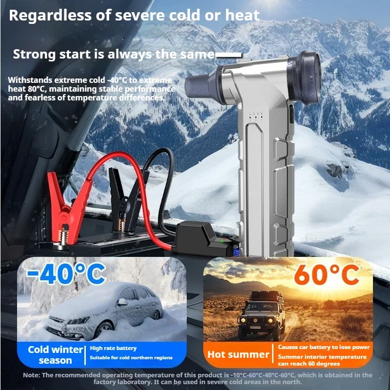 New 12V 10000mAh Car Jump Starter Multifunctional Air Blower Car Jump Starter Dust Removal Turbo Fan Vacuum Cleaner Power Bank