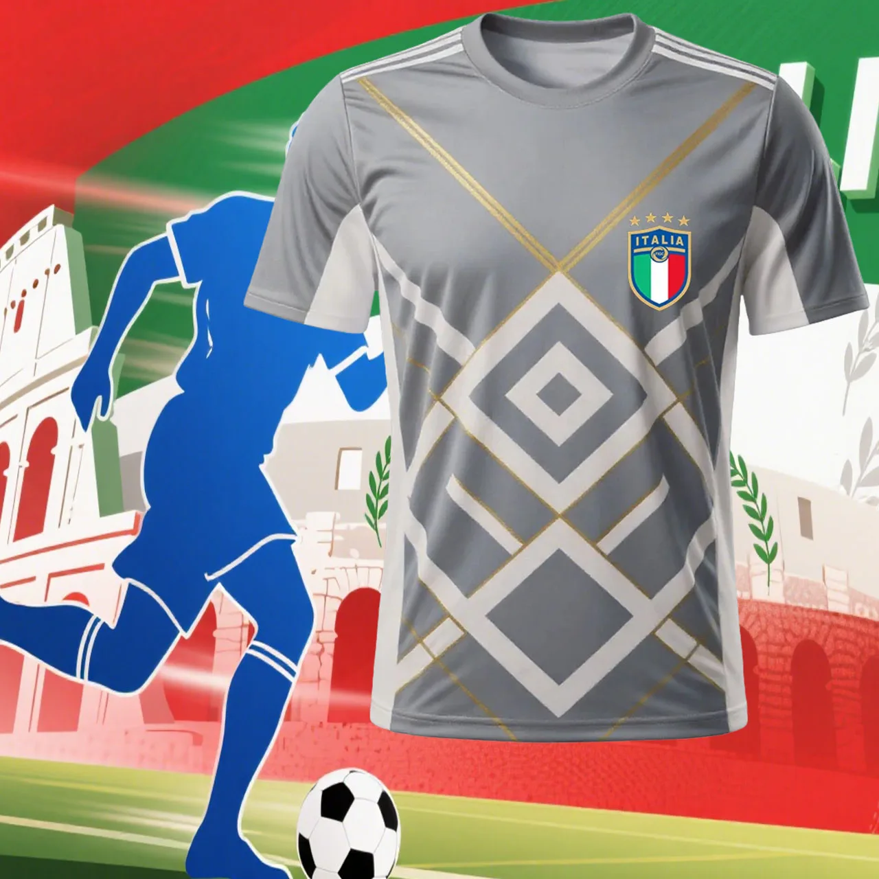 

Adult/Children Outdoor Sport Training Top Fashion Casual Loose Training T-shirt Italian Football Quick Drying Breathable T-shirt