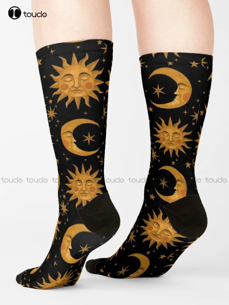 

Celestial Dreams Traditionalmedia Handpainted Gouache Socks Anime Socks Unisex Adult Teen Youth Socks 360° Digital Print Gift