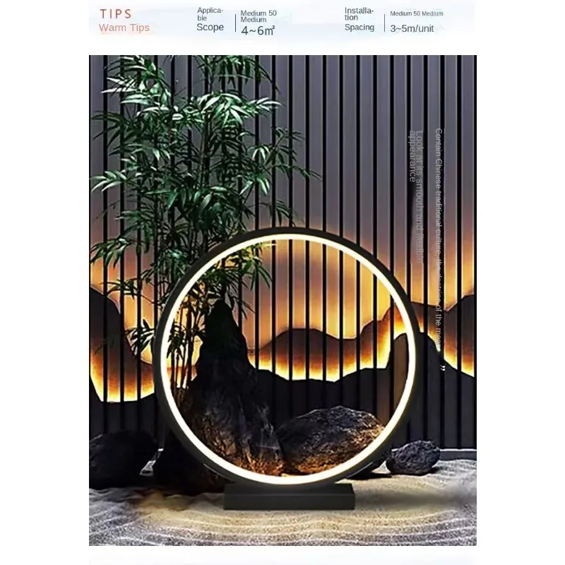 2025 New Design Outdoor Lighting Round Moon Lamp for Street Garden Creative External Wall Sconce Household Circular Lawn Lamp