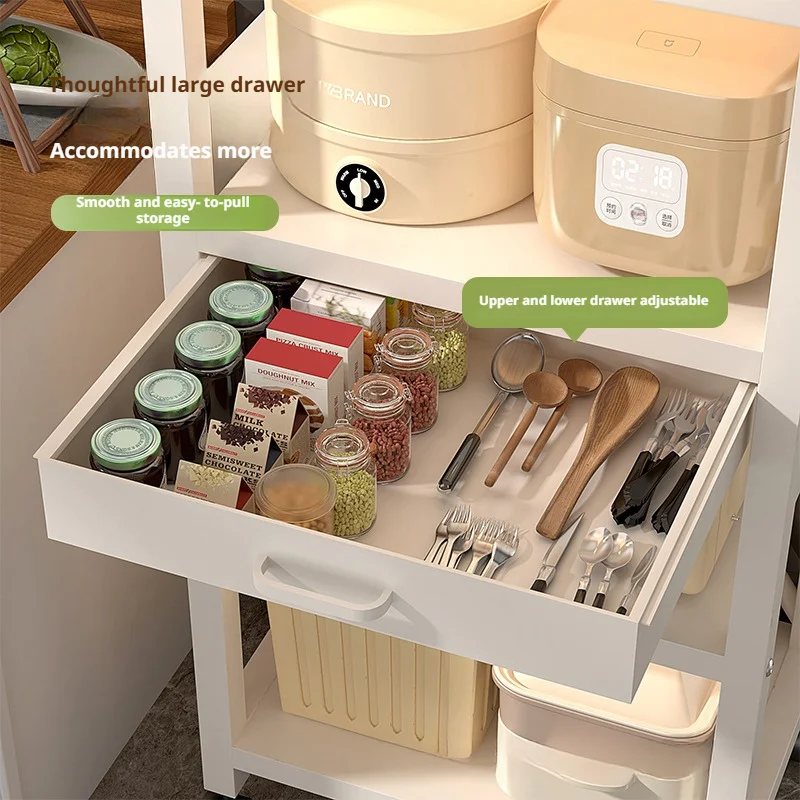 

Cabinet Floor Drawer Cooktop Organizer Microwave Oven Rack Kitchen Storage Shelf Holder Baker's Rack Microwave Stand Shelves