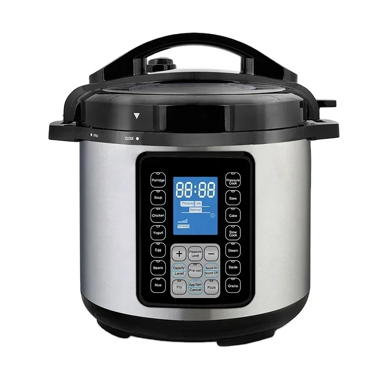 6L electric cooker 10-in-1 Multifunctional Rice Soup Slow Cooker with Tempered Glass Lid for Household Use