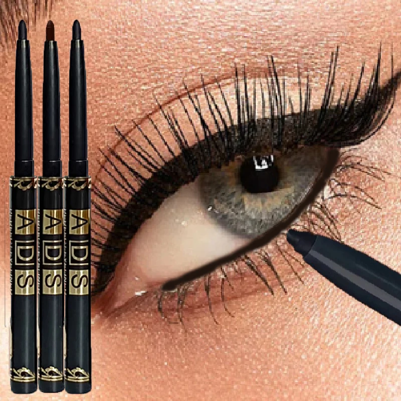 3Pcs Quick-dry Eyeliner Bleistift Anhaltende Glatte Matte Eye Liner Wasserdicht Anti Fleck Flüssigen Eyeliner Stift Augen Make-Up kosmetik