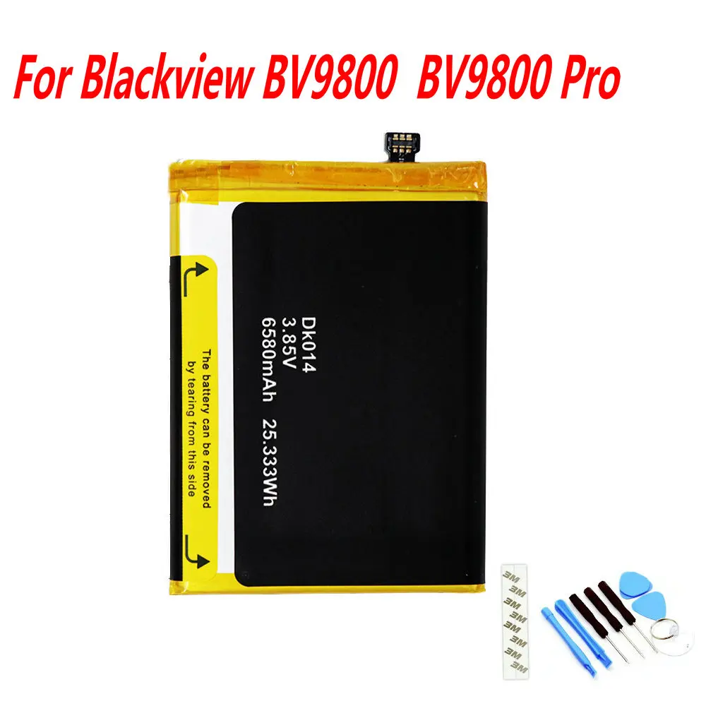 NEW Original 6580mAh DK014 Battery For Blackview BV9800 / BV9800 Pro Mobile Phone