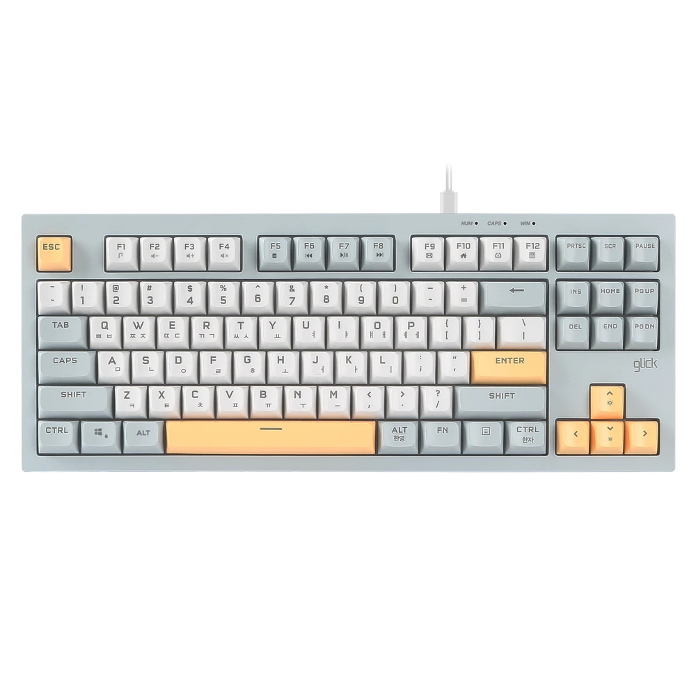 Gicklinker Office Pro Opk50 Silence m Rgb لوحة مفاتيح مقاومة للماء بدون ضوضاء 87 مفتاحًا