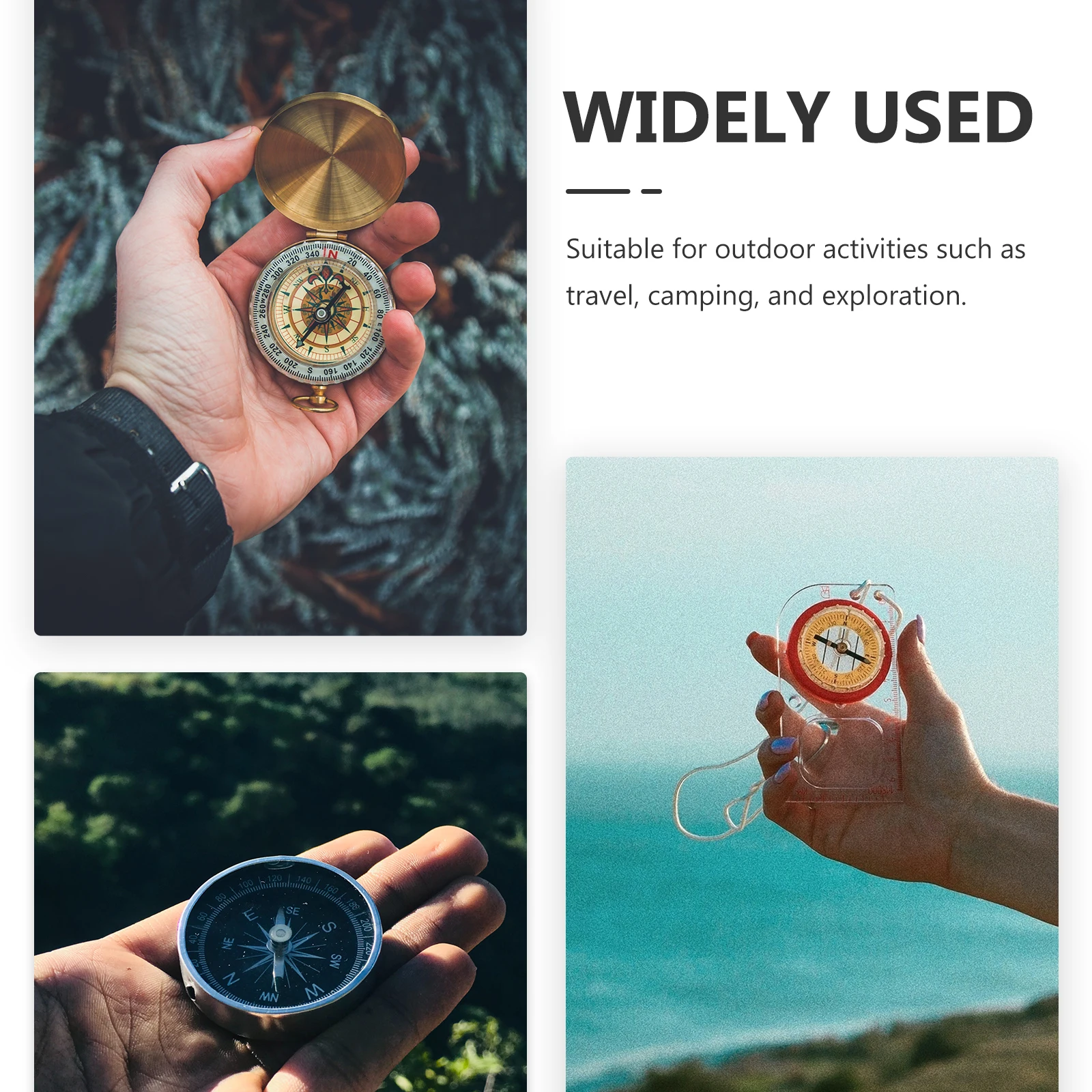 

Brass Traditional Chinese Compass Eight Trigrams Design Portable Lightweight Outdoor Camping Home Decor