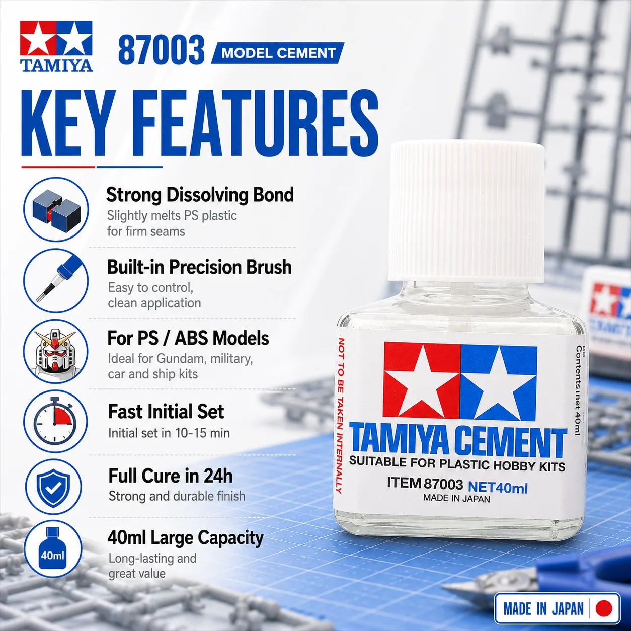 Lem Pembuat Model Tamiya Cemen - Model Kit Cement ulasan dan harga