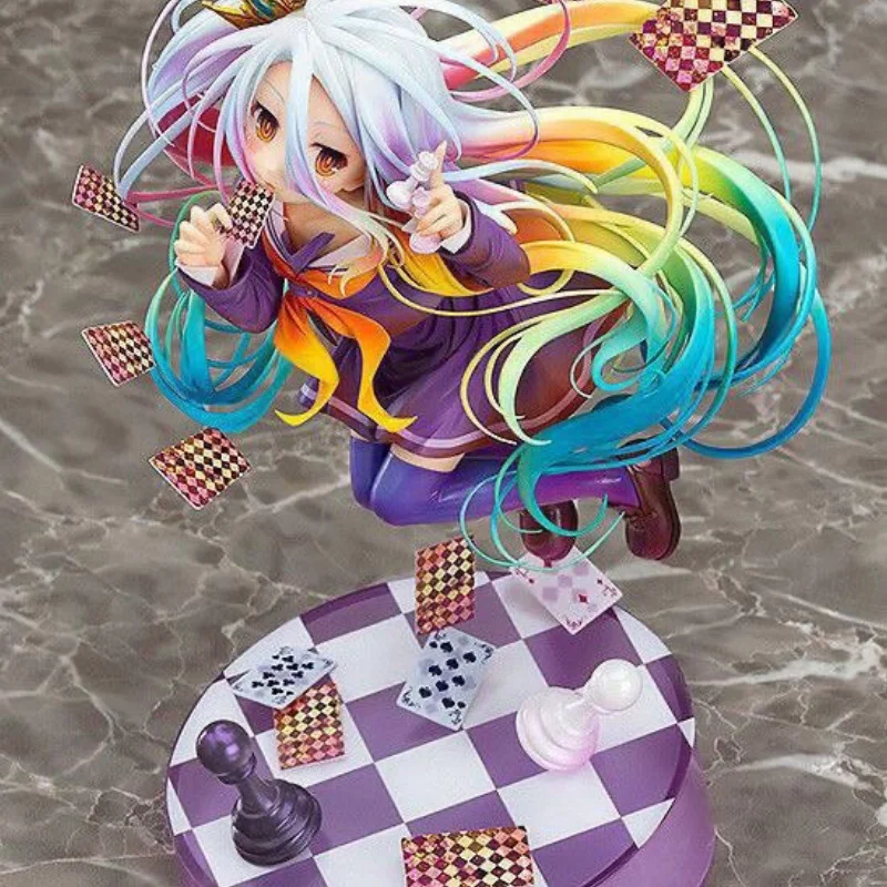 

No Game No Life Zero Аниме Фигурка Shiro Stephanie Dola Модель Кукла Schwi Jibril Fairy Шампунь Фигурка Декор Подарки на день рождения