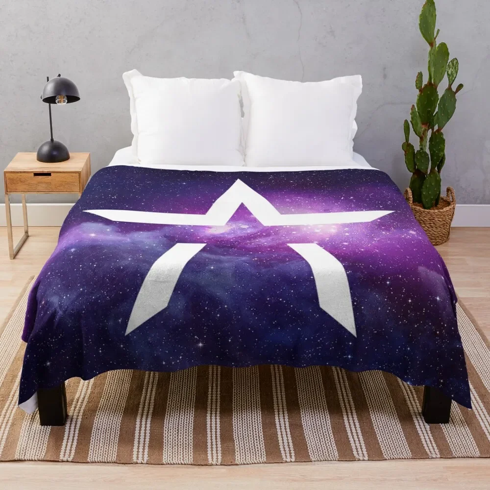 

Starset inspired edit - purple nebula Throw Blanket Thins Single Sofas Blankets